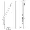 HAUTAU FL190 tokretesz erőátviteli szerkezet 15- 120 mm alu ezüst eloxált