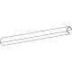 GEZE OL90NOL95 egyenes takaróprofil hossz 6000 mm alu fehér RAL 9016