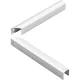 GEZE OL90NOL95 sarokszögfedél 140x140 mm alu ezüst eloxálva
