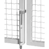 Kapuletűző VSA tengellyel/peremmel hossz 490 mm aluminium RAL 9005