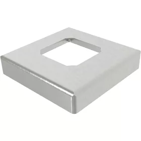   ECONOMY fedőkupak padlórögzítőhöz / pohártartóhoz 108 x 108 mm nemesacél V4A