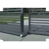 Padlógátló SABO csavarozható kétszárnyú kapukhoz 149 x 132 mm fekete