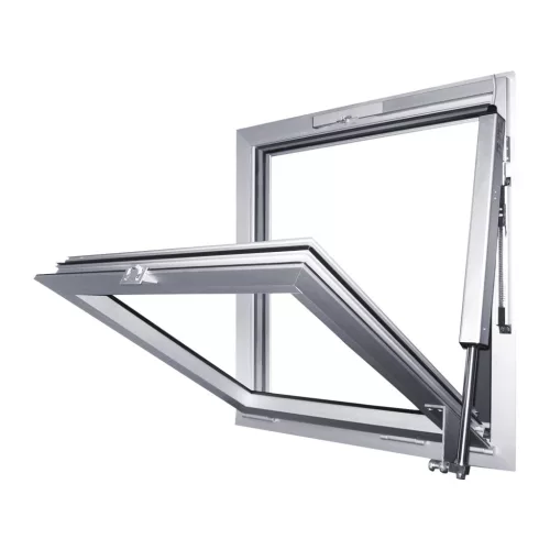GEZE RWA 100 NT E250NT-vel löket 150 mm alumínium ezüst eloxált