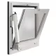 GEZE RWA 100 NT E250NT-vel löket 150 mm alumínium fehér RAL 9016