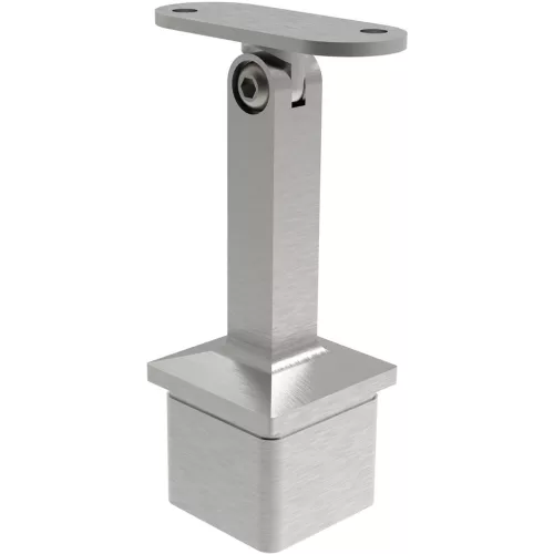 ECONOMY csuklós csőtámasz csövekhez 40  40 x 20 mm szálcsiszolt nemesacél V2A