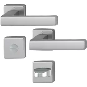   HOPPE TOULON rozettás kilincsgarnitúra 37-42 mm acél eloxált WC