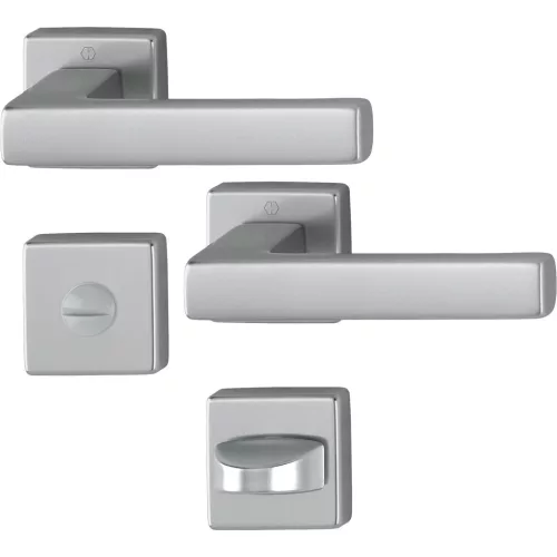 HOPPE TOULON rozettás kilincsgarnitúra 37-42 mm acél eloxált WC