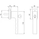 HOPPE TOULON ablakkilincs 7x37 mm zárható acél