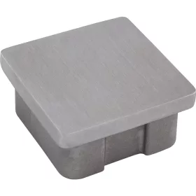   ECONOMY végzáró szögletes ? 40 x 40 x 20 mm csőhöz csiszolt nemesacél V2A