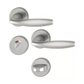 HOPPE NEW YORK rozettás kilincsgarnitúra acél WC