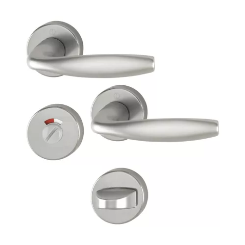 HOPPE NEW YORK rozettás kilincsgarnitúra acél WC