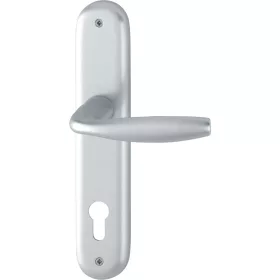   HOPPE kilincsgarn. NEW YORK hosszúpajzsos PZ, ajtóvast. 35-45, ezüst elox.