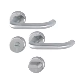 HOPPE BADEN rozettás kilincsgarnitúra nemesacél matt WC