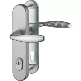   HOPPE NEW YORK Hosszúpajzsos Biztonsági Kilincsgarnitúra PZ92  ezüst eloxált