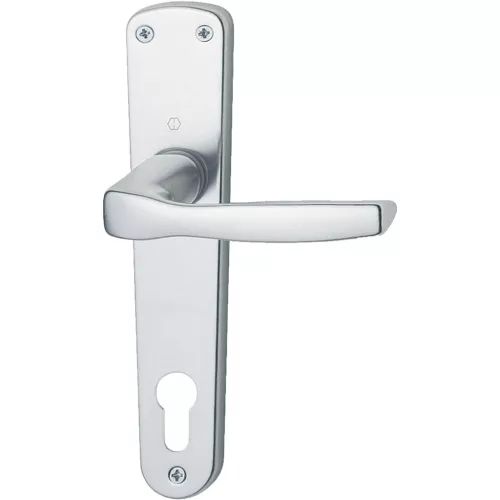 MILANO kilincsgarnitúra PZ 90, 30 - 49 mm, F1 ezüst eloxált