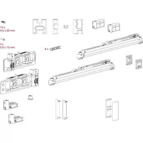 TERNO Diva Fluid Frame vasalatgarnitúra 80 kg kerettel 1500x3000 mm nikkel