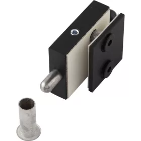   DORMA Glas záróretesz 12.318 padlóhüvellyel 8 -10 mm üveghez fekete matt