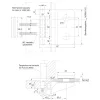 DORMA-Glas ajtópánt szárnyrész Junior Office 11.360 485 mm alu fekete RAL9005