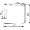 DORMA-Glas ajtópánt szárnyrész Junior Office 11.238 385 mm nemesacél hatás