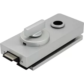   Zár Studio 1121 WC fordítógombbal üveg 8 mm alu ezüst eloxált (10.154)
