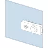 Zár Studio 1121 WC fordítógombbal üveg 8 mm alu ezüst eloxált (10.154)