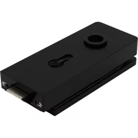   Zár Studio 1121 PZ váltóval üveg 8 mm alu fekete RAL 9005 (10.148)