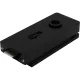 Zár Studio 1121 PZ váltóval üveg 8 mm alu fekete RAL 9005 (10.148)