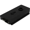Zár Studio 1121 PZ váltóval üveg 8 mm alu fekete RAL 9005 (10.148)