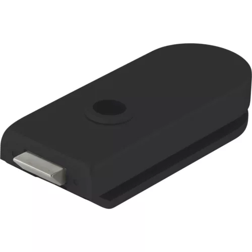 Studio Rondo zárnem zárható üveg 8 mm fekete matt RAL 9005 (10.201)