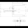 DORMA-Glas kilincspár 52.330 L alakú 8 mm fekete matt RAL 9005