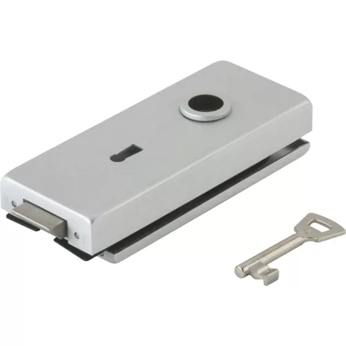 Zár Studio Classic BB 2 kulccsal üveg 8 mm ezüst eloxált (10.004)