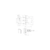 DORMA-Glas ajtópánt tokrész Arcos Office 25.541 üveg 8-10mm ezüst eloxált