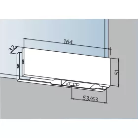   DORMA-Glas alsó sarokvasalat PT 10 üveg 10 mm rozsdamentes (03.100)