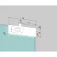 DORMA-glas sarokzár US 10 PZ előfúrt 10 mm nemesacél (03.206)