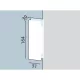 DORMA-Glas zárfogadó GK 50 közép- és sarokzárhoz ezüst eloxált 03.224