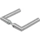 DORMA-Glas kilincspár 10.328L-forma 8 mm ezüst eloxált