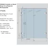 Lengőajtó-vasalat Tensor üveg-fal 90°-os rögzítési pont ezüst elox alu