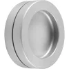 Tolóajtókagyló pár öntapadó ? 65mm alumínium ezüst eloxált
