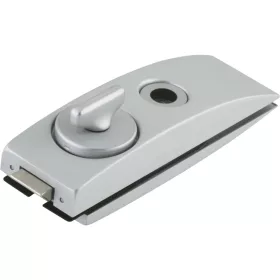   Zár Studio Arcos WC félfordítóval üveg 8 mm ezüst eloxált (24.206)