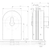 DORMA-Glas sarokzár Prestige PZ előfúrt 8-12 mm (21.448) nemesacél