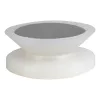 Üveg ponttartó Mini 20 mm 6 - 8 mm üveghez átlátszó műanyag/ rozsdam. sapka
