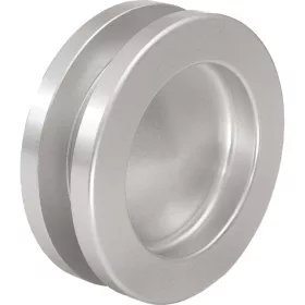   Kagylófogantyú pár kerek ? 65mm ajtóvast. 8-10 / 38-45mm alumínium ezüst elox.