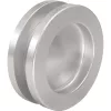 Kagylófogantyú pár kerek ? 65mm ajtóvast. 8-10 / 38-45mm alumínium ezüst elox.