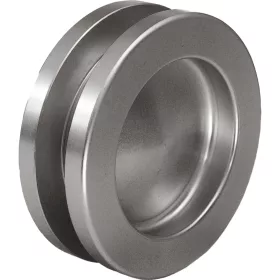   Kagylófogantyú pár kerek ? 65mm ajtóvast. 8-10 / 38-45mm alu nemesacél hatású