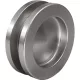 Kagylófogantyú pár kerek ? 65mm ajtóvast. 8-10 / 38-45mm alu nemesacél hatású