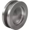 Kagylófogantyú pár kerek ? 65mm ajtóvast. 8-10 / 38-45mm alu nemesacél hatású