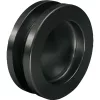 Kagylófogantyú pár kerek ? 65mm ajtóvast 8-10 / 38-45mm alumínium fekete matt