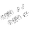 DORMA-GLAS Muto 80 vasalatszett üveg 8-135 mm futósín nélkül nemesacél