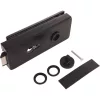 Zár Studio Classic PZ váltóval üveg 8 mm alu fekete RAL 9005 (10.003)