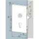 DORMA-Glas tolóajtózár 05.202 alu ezüst eloxált
